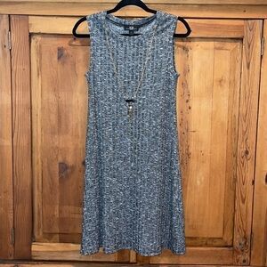 AGB Black Ribbed (removable) Necklace Mini Dress Sz. MD